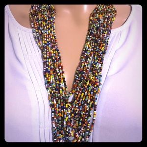 Multi strand necklace.